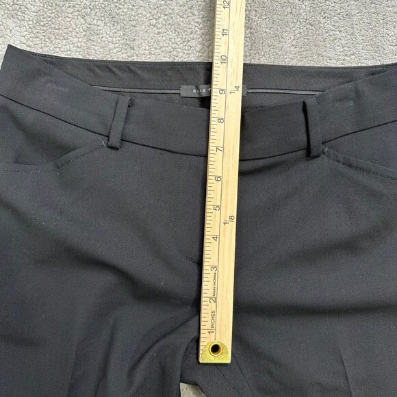 NWT Elie Tahari Women's Career Pants Simone Wool Blend Pockets Size 2 Black $198 - Picture 5 of 11